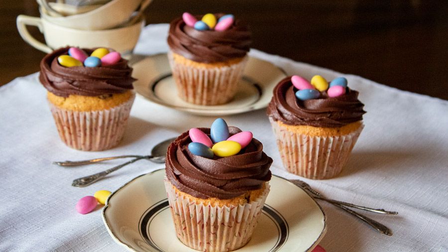 Receta de cupcakes de pascua